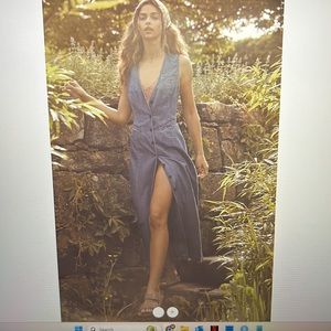 Free People Moe’s Misi Denim Dress Size XS